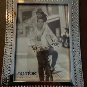 Nambe Silver Photo Frame with Black Backing